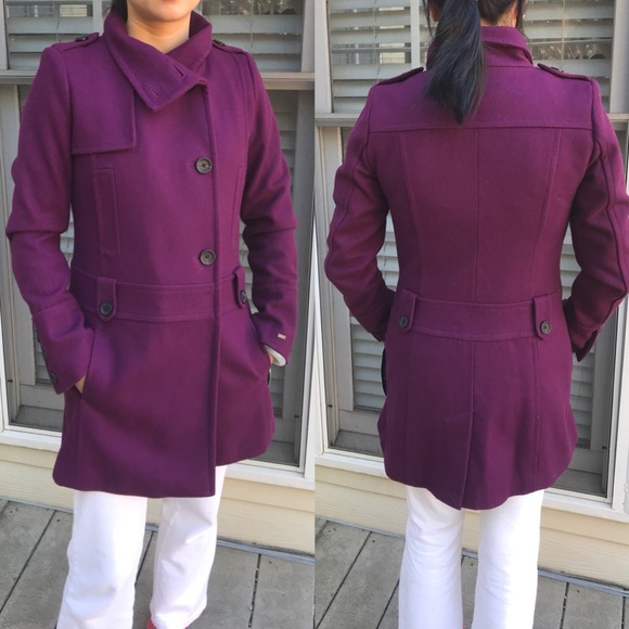 purple tommy hilfiger jacket